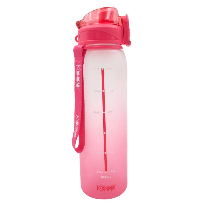 KEEP - Botella Medidas Rubber 1 Litro Rosa Keep KEEP
