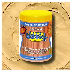 WETPROOF - PASTA DE RETAPE WET PROOF® OCRE PARA MADERA EXTERIOR 1-2 KG