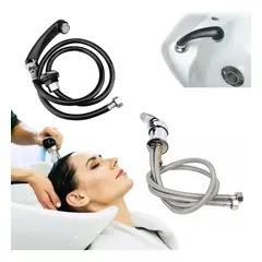 KUANGYE - Llave Monomando + Ducha Para Lava Pelo Fijo Peluqueria
