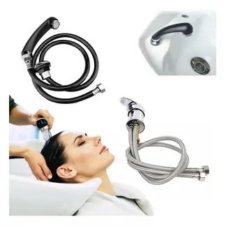 KUANGYE - Llave Monomando + Ducha Para Lava Pelo Fijo Peluqueria