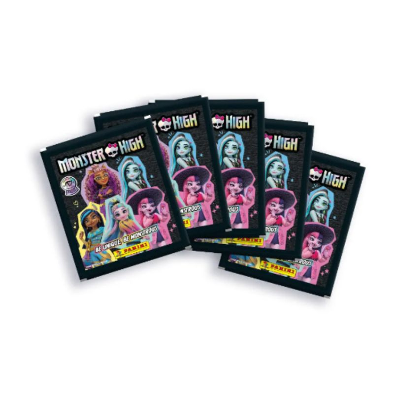 PANINI - 10 SOBRES MONSTER HIGH BE UNIQUE, BE MONSTROUS