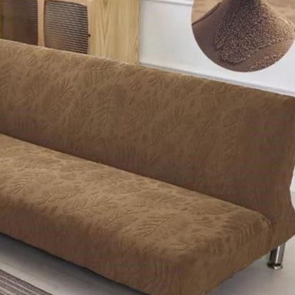 GENERICO - FUNDA DE FUTÓN ELASTICA CAFÉ