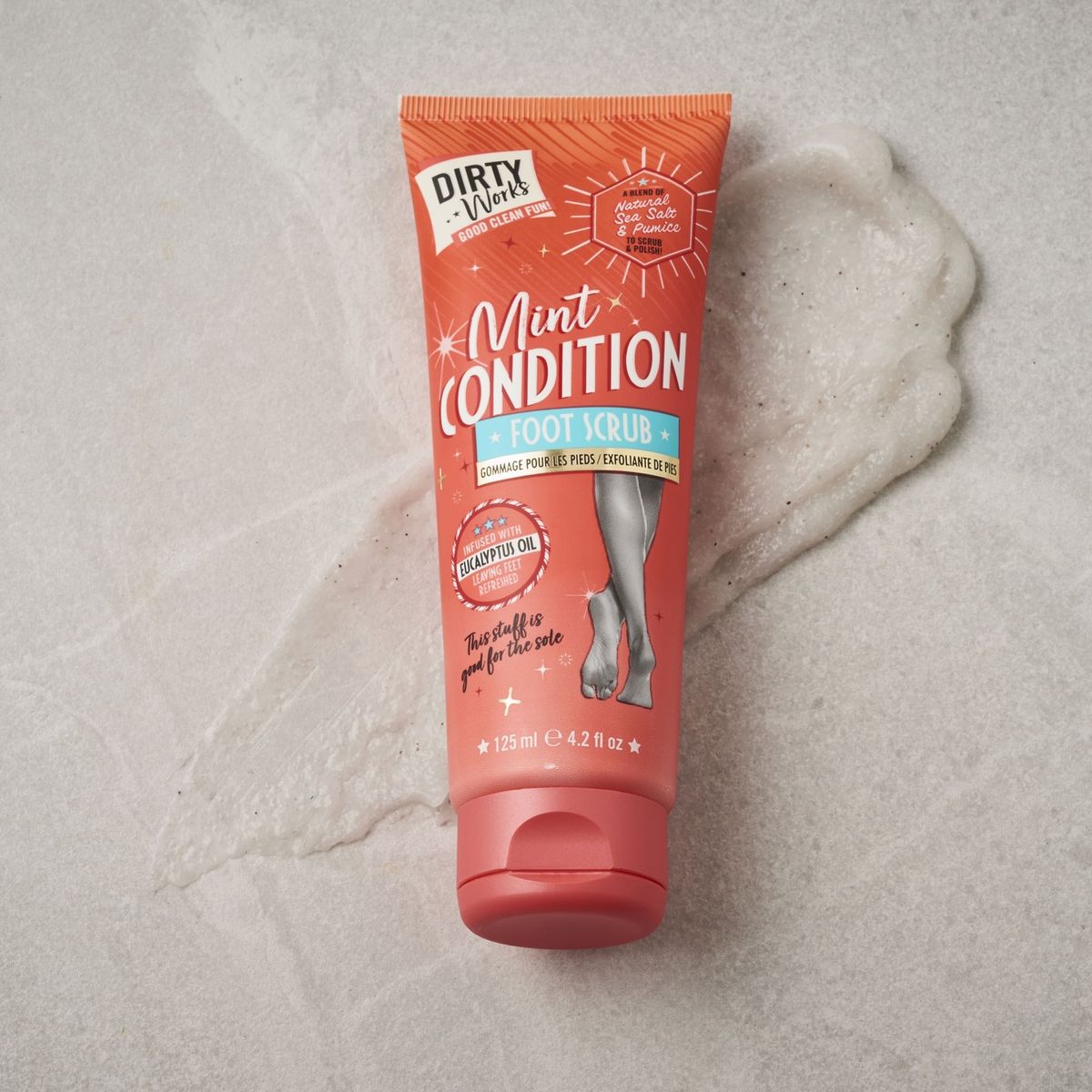 DIRTY WORKS - EXFOLIANTE PARA PIES MINT SCRUB 125ML