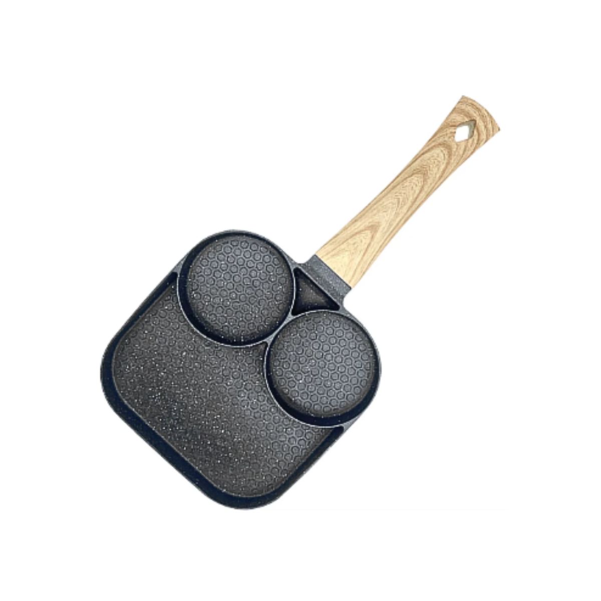 GENERICO - Sartén Multiusos 3 Divisiones huevos Hamburguesas Hot Cake