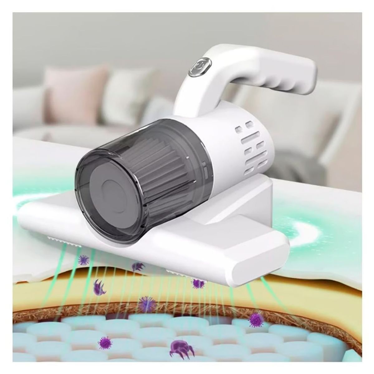 IRM - Aspirador de Colchón con luz UV antiacaros De Mano