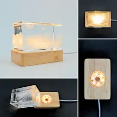 SOLEIO - Base De Exhibición Led Con Interruptor Rectangular