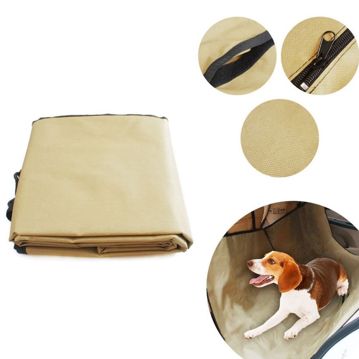 MOVI - FUNDA PROTECTORA PARA ASIENTO TRASERO DE COCHE PARA MASCOTAS