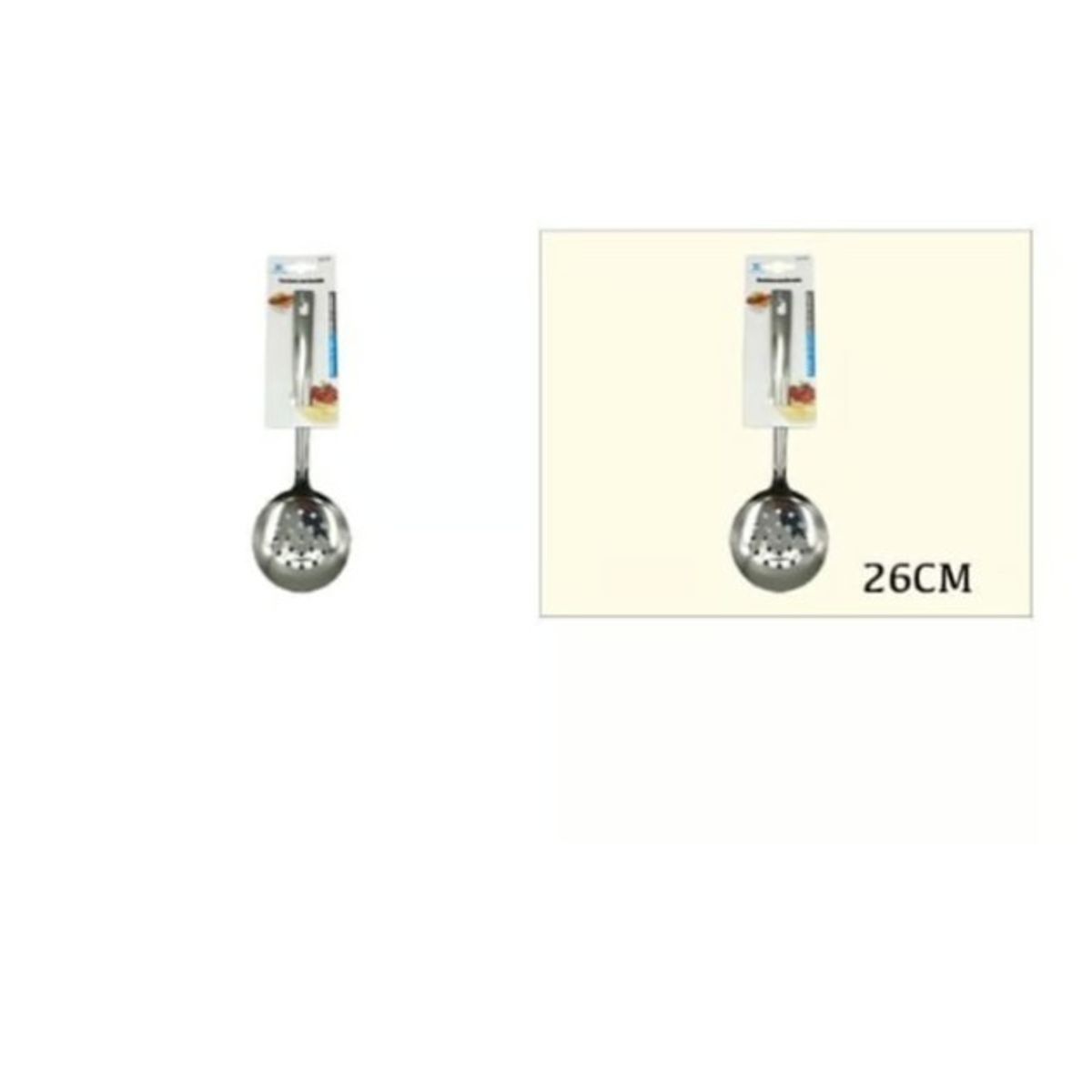 GENERICO - Cucharon Perforada Acero Inoxidable 26Cm