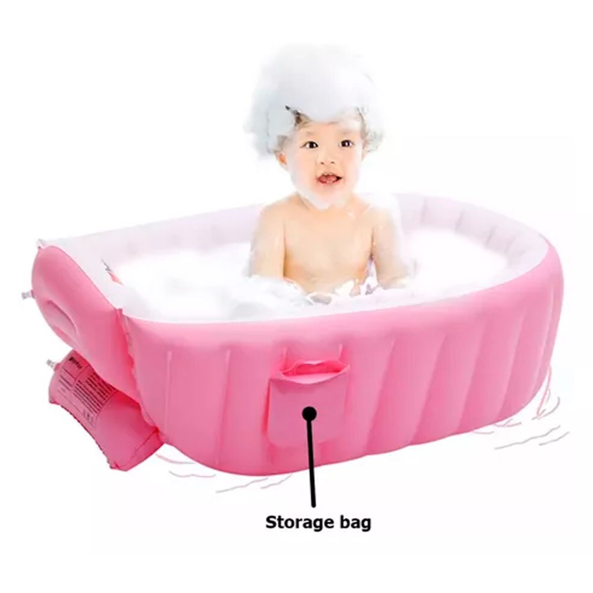 IRM - Tina Inflable Portátil Para bebé Bañera de Niños Pequeños
