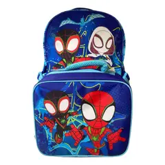 INTEC - Pack Escolar de Mochila y Lonchera Spidey