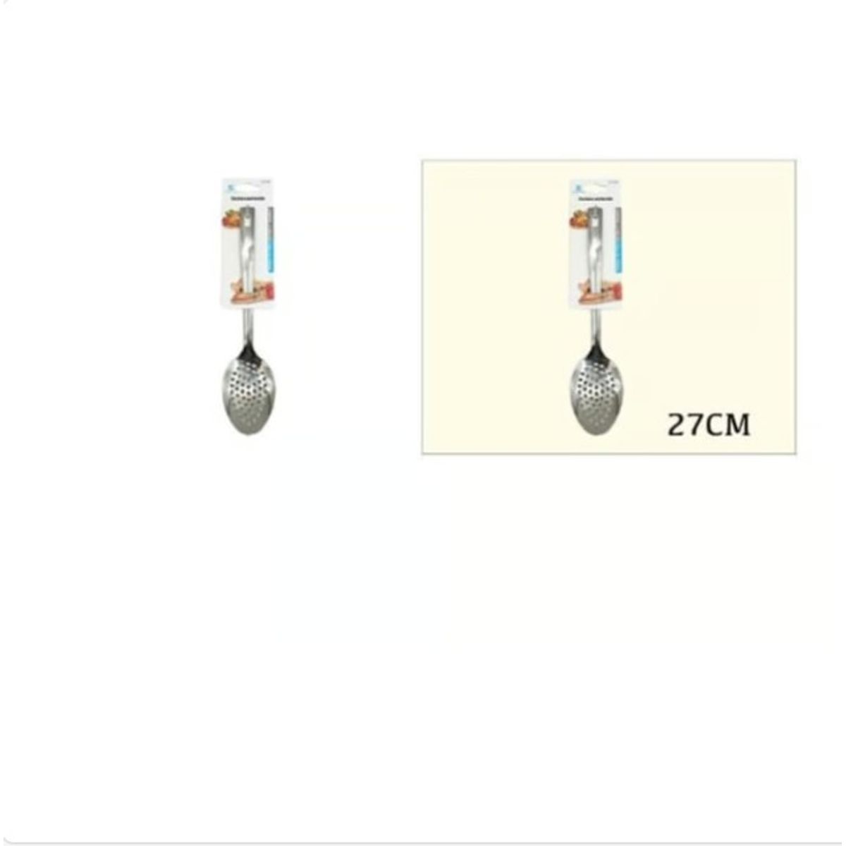 GENERICO - Cuchara Perforada Acero Inoxidable 27Cm