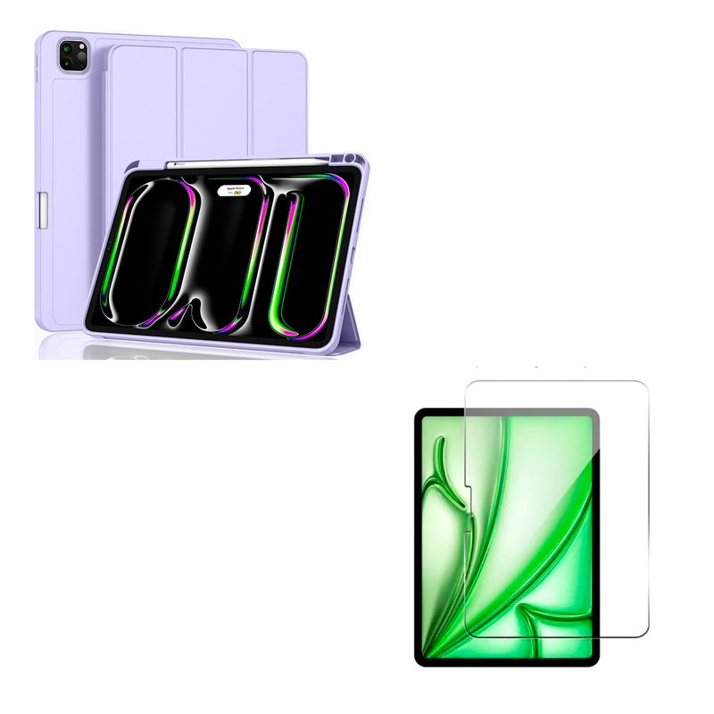 JOIGO - Funda Lamina Smart Cover Para iPad Pro 13 M4 2024 Lila