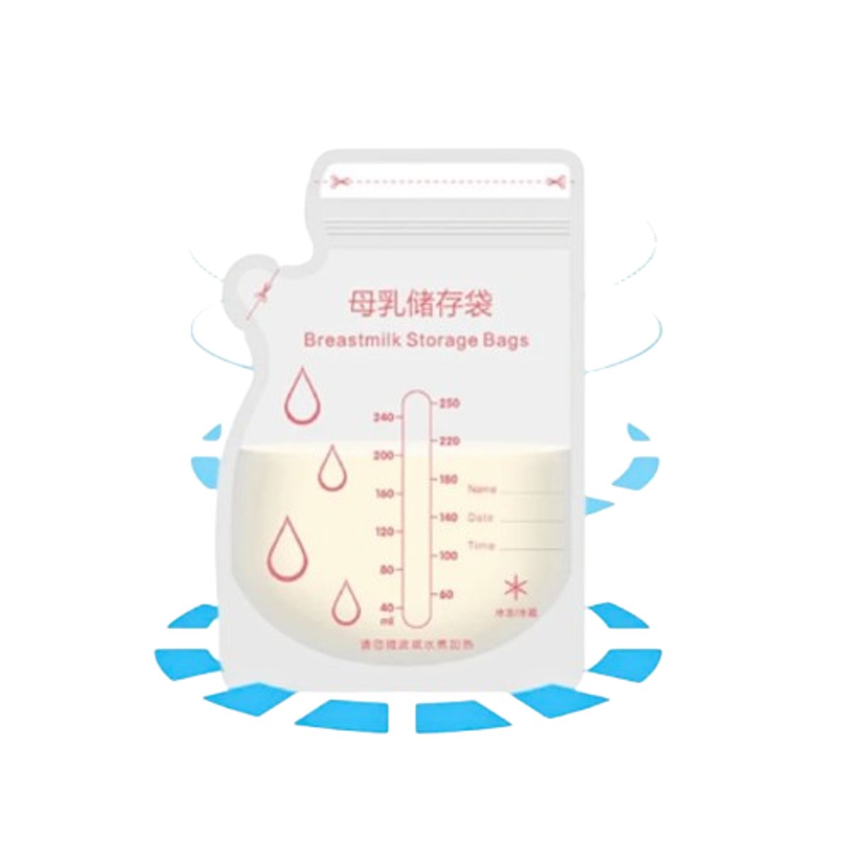 GENERICO - Pack 30 Bolsas Almacenamiento Leche Materna 250ml