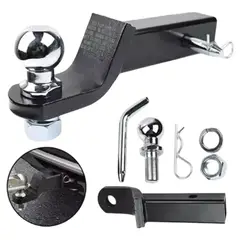 GENERICO - Kit Remolque Bola De Arrastre + Soporte + Pasador