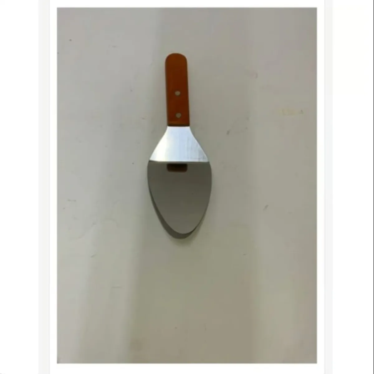 GENERICO - Espatula Reposteria Acero Inoxidable Mango De Madera