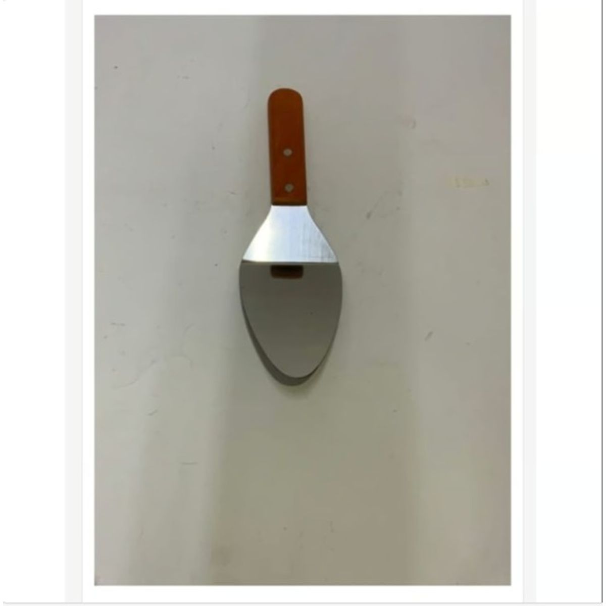 GENERICO - Espatula Reposteria Acero Inoxidable Mango De Madera