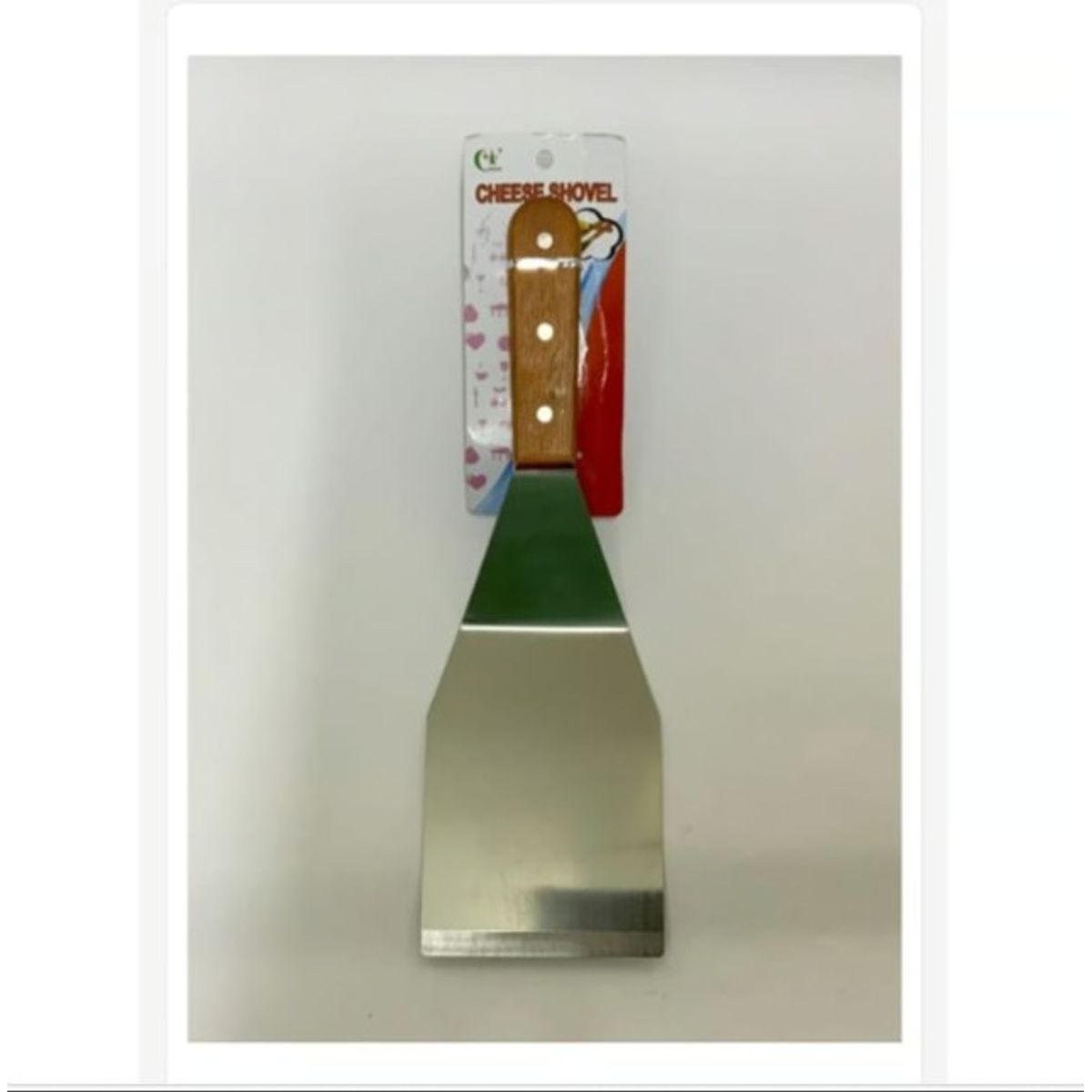 GENERICO - Espatula Reposteria Acero Inoxidable Mango De Madera