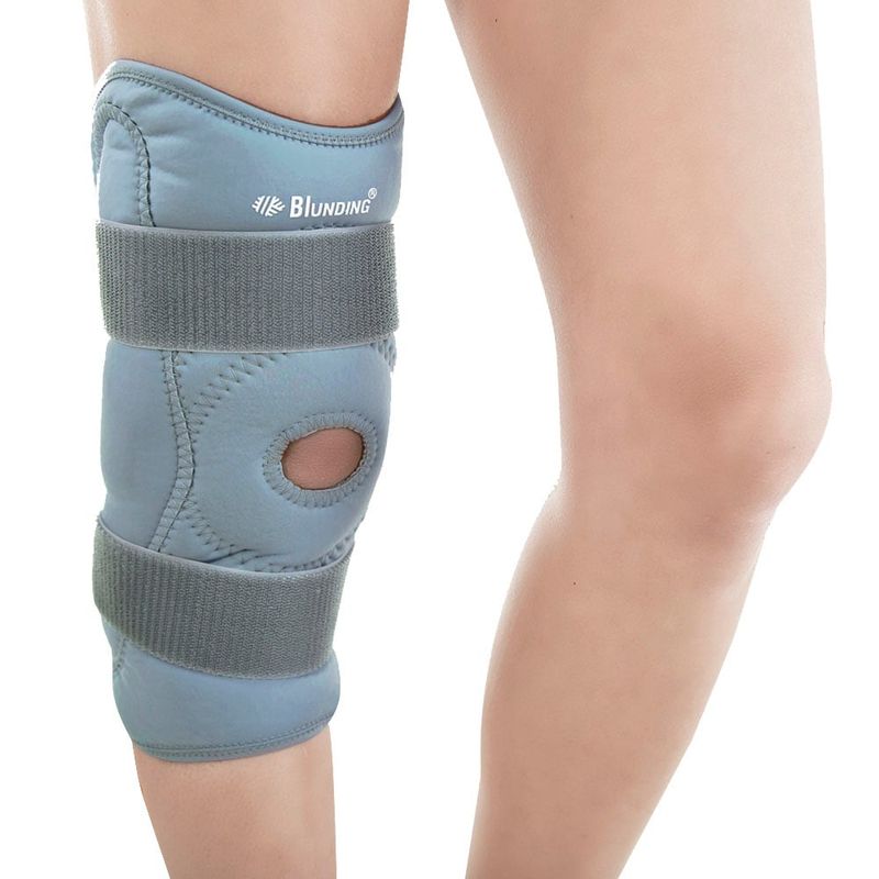 BLUNDING - Rodillera ortopédica policéntrica con orificio rotuliano Talla XL-Blunding