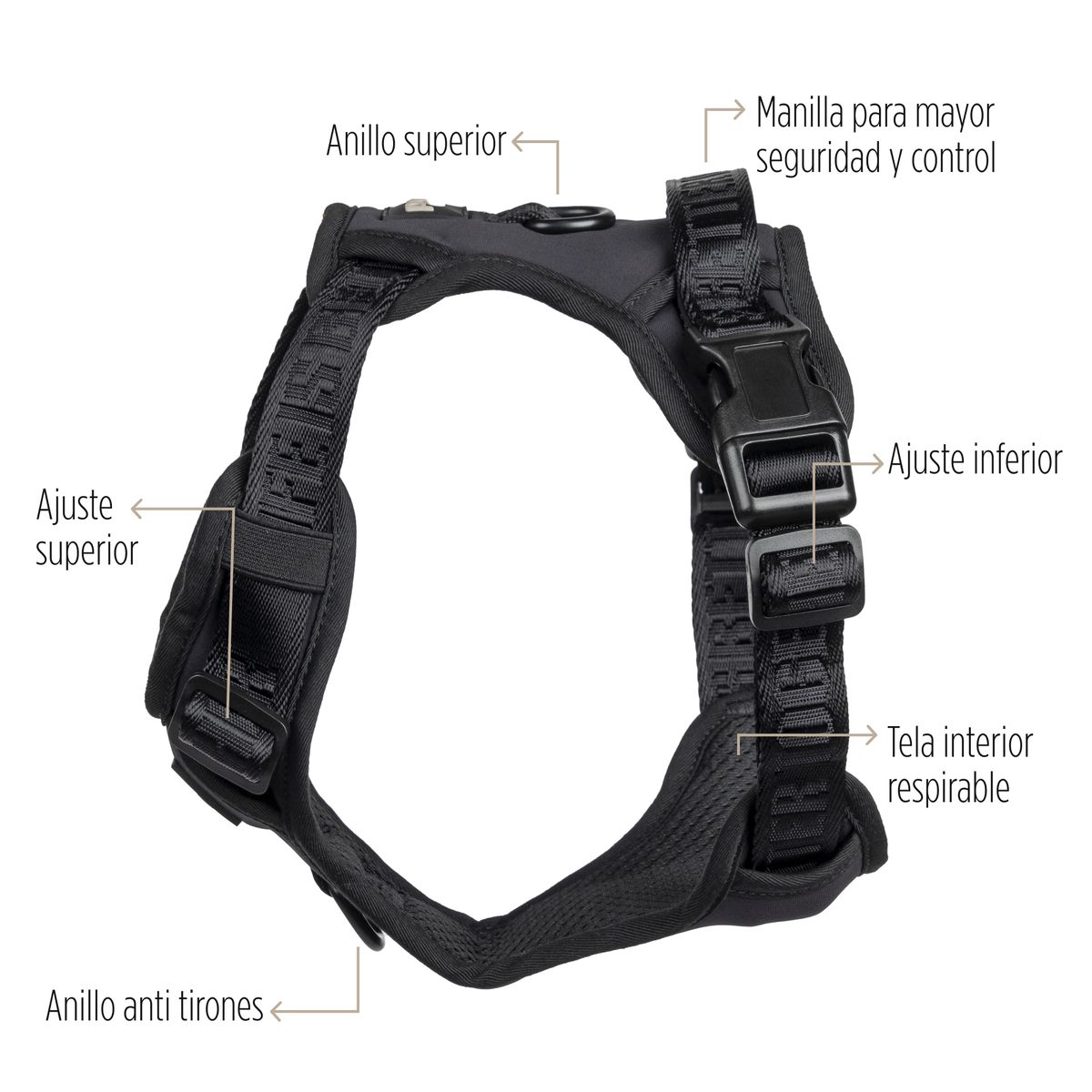 P&B - Arnés Go Walk para Perros y Gatos - Talla M