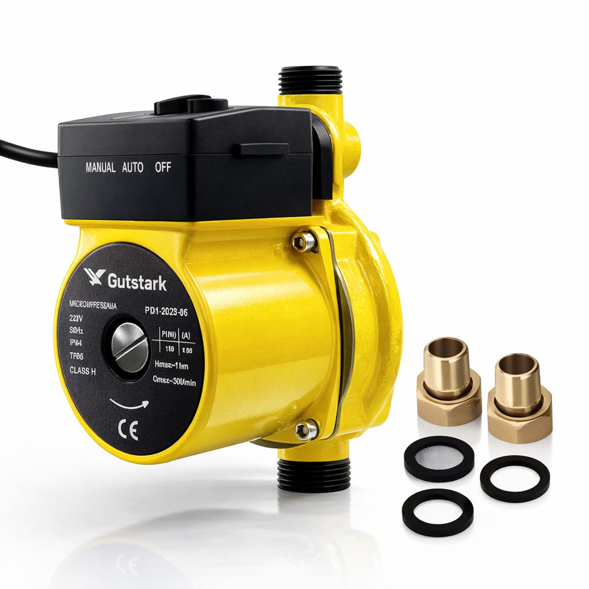 GUTSTARK - Bomba Presurizadora de Agua Automática  Aumenta Presión Hogar Ducha Cocina 30L/min Silenciosa 220V