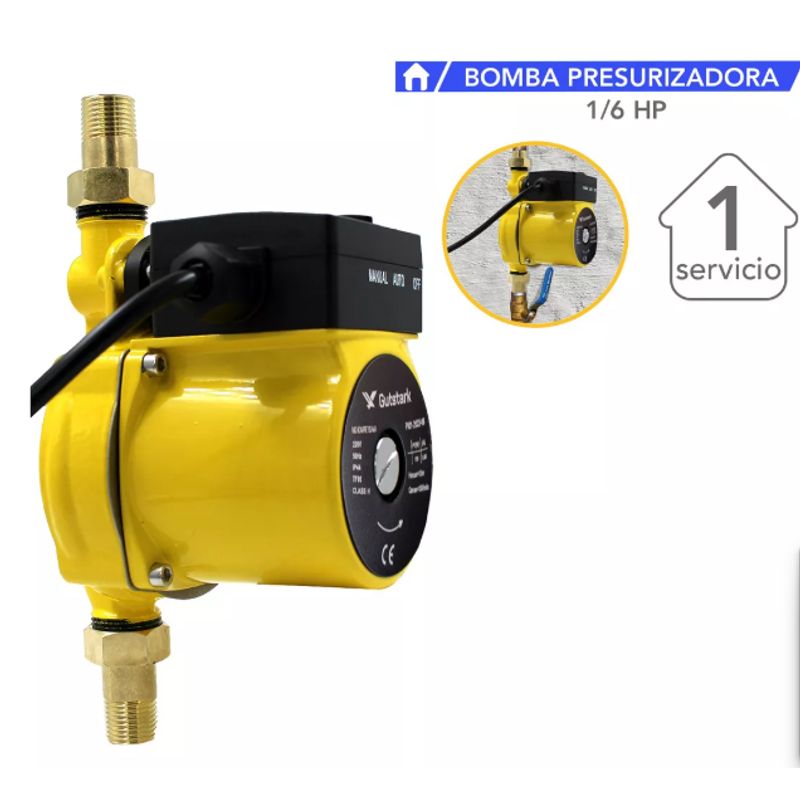 GUTSTARK - Bomba De Agua O Presurizadora Hasta 30 Litros/min