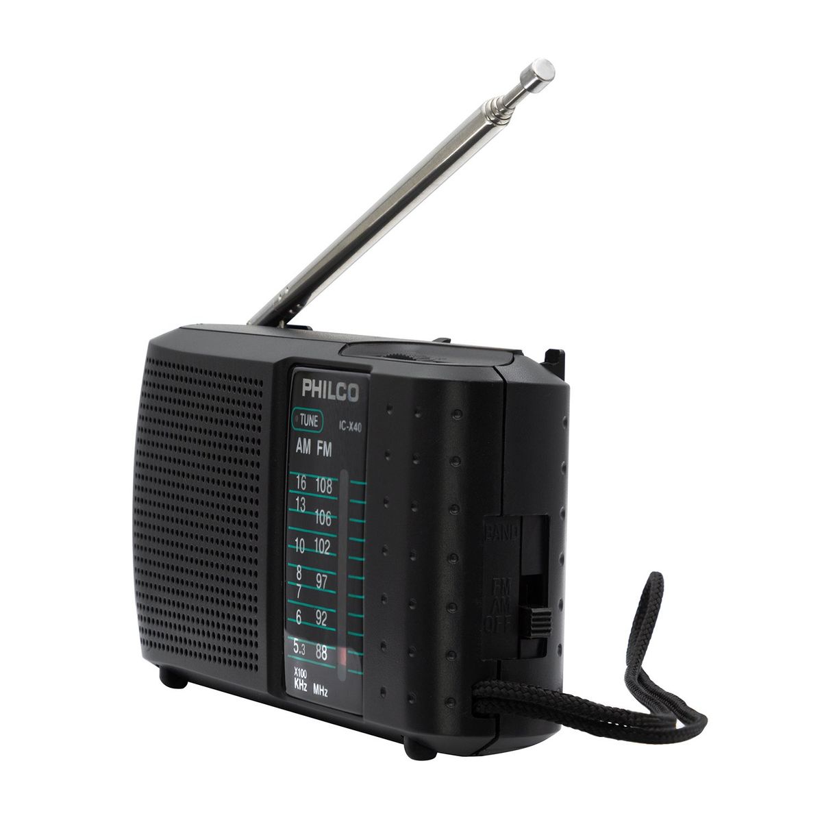 PHILCO - Radio Portátil C/ Parlante Y Audífono