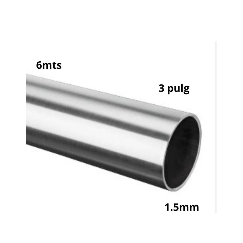GENERICO - TUBO ACERO INOXIDABLE 3