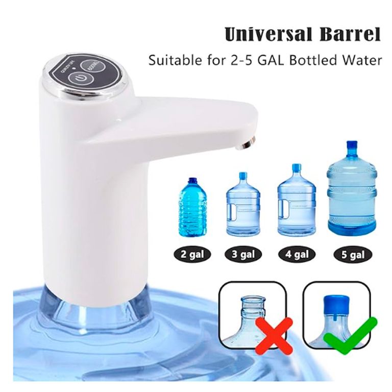 IRM Bomba dispensadora de agua bidón portátil USB recargable