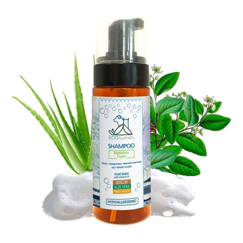 ECOAUSTRALIS - Shampoo En Seco Hipoalergénico Mascotas 160ml Ecoaustralis