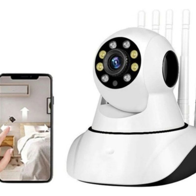 GENERICO - Camara Seguridad Ip Robotica Hd Wifi Inteligente 5 Antenas