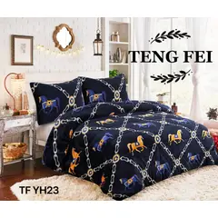 GENERICO - Cubrecama de Invierno Plush con Chiporro 2p Azul con Diseño TFYH23