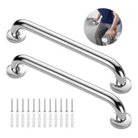 40cm Pasamano Acero Inoxidable 2 Piezas Para Baño Escalera