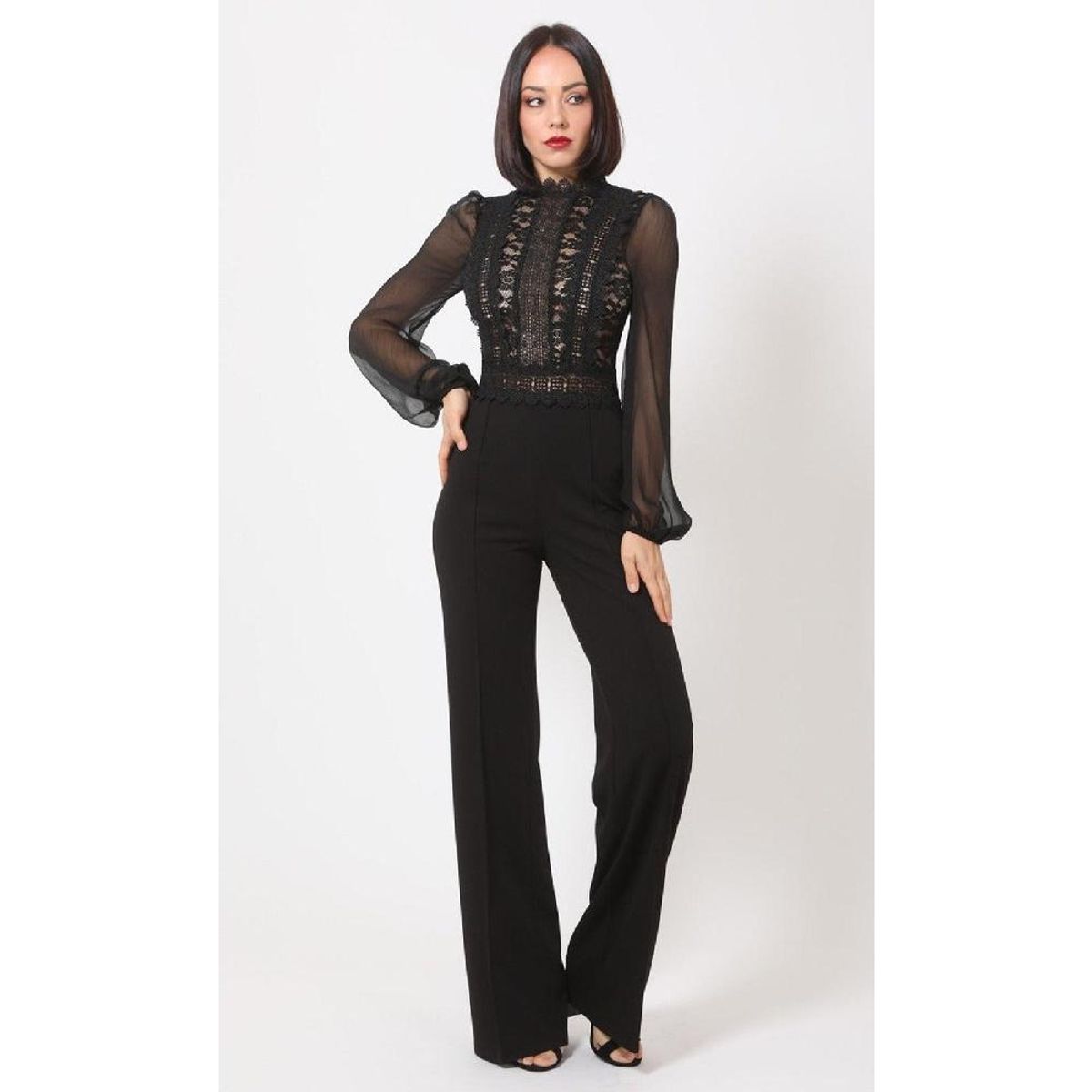 UNIQUE - ENTERITO LARGO E13045 NEGRO - Negro