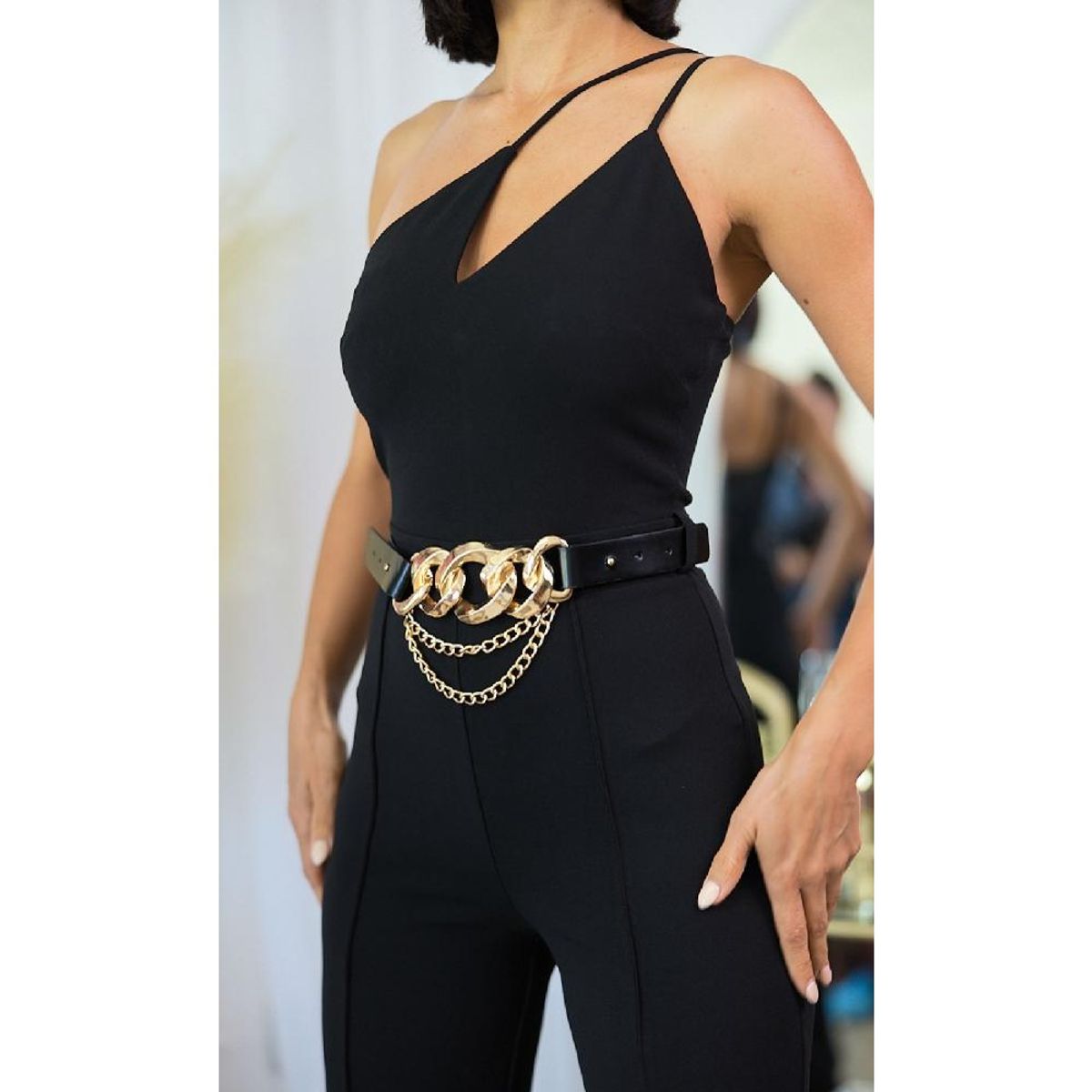 UNIQUE - ENTERITO LARGO E19326 NEGRO - Negro