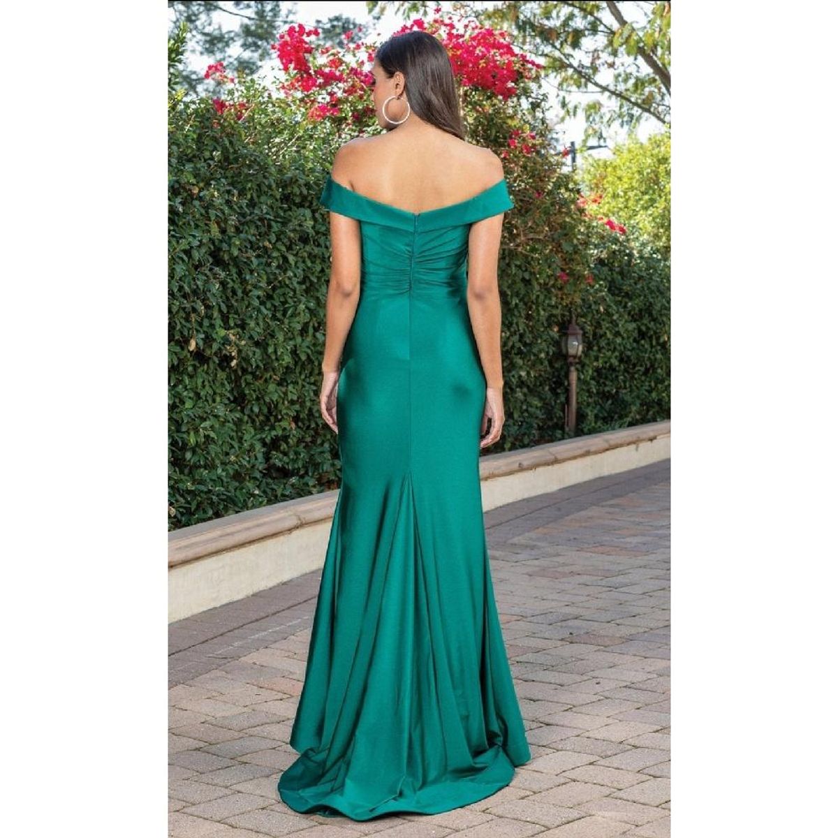 UNIQUE - VESTIDO DE FIESTA LARGO L4278 VERDE - Verde