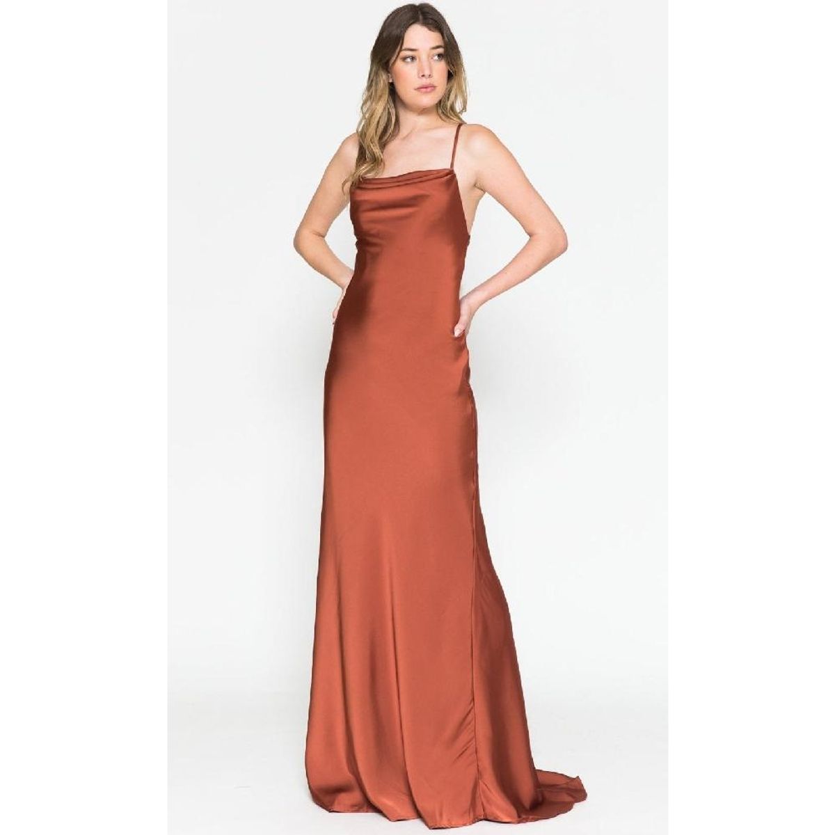 UNIQUE - VESTIDO LARGO L6111 SIENA - Siena