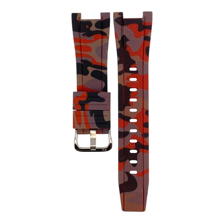Correa Reloj Caucho Camuflaje Para G-Shock GST Rojo TALLA UNICA