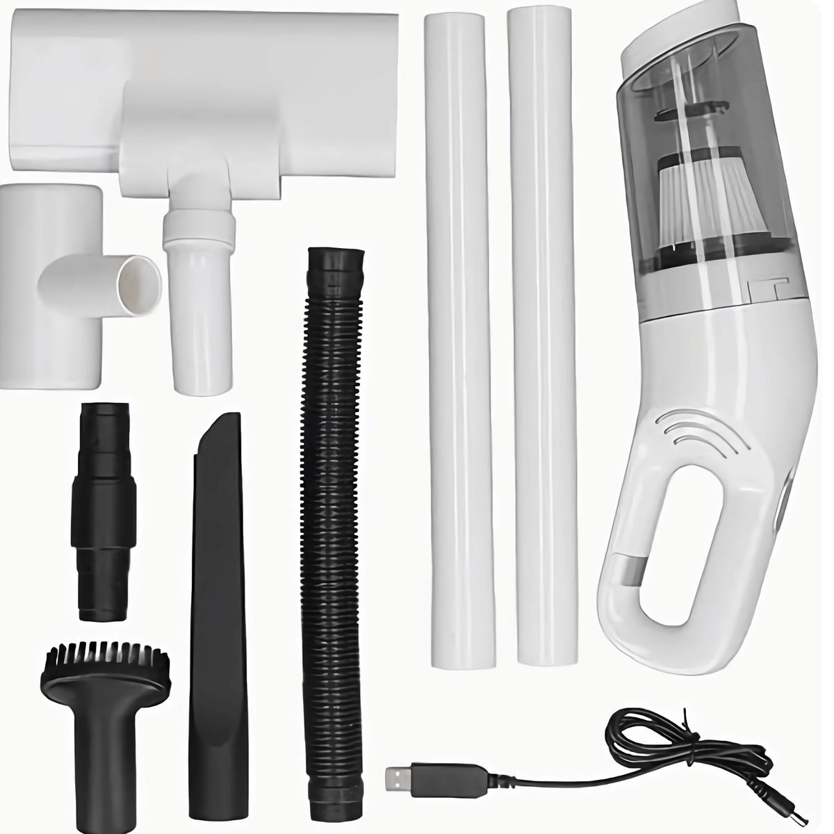 LINE - Aspiradora De Mano Inalámbrica Recargable Potente 120W USB Portátil
