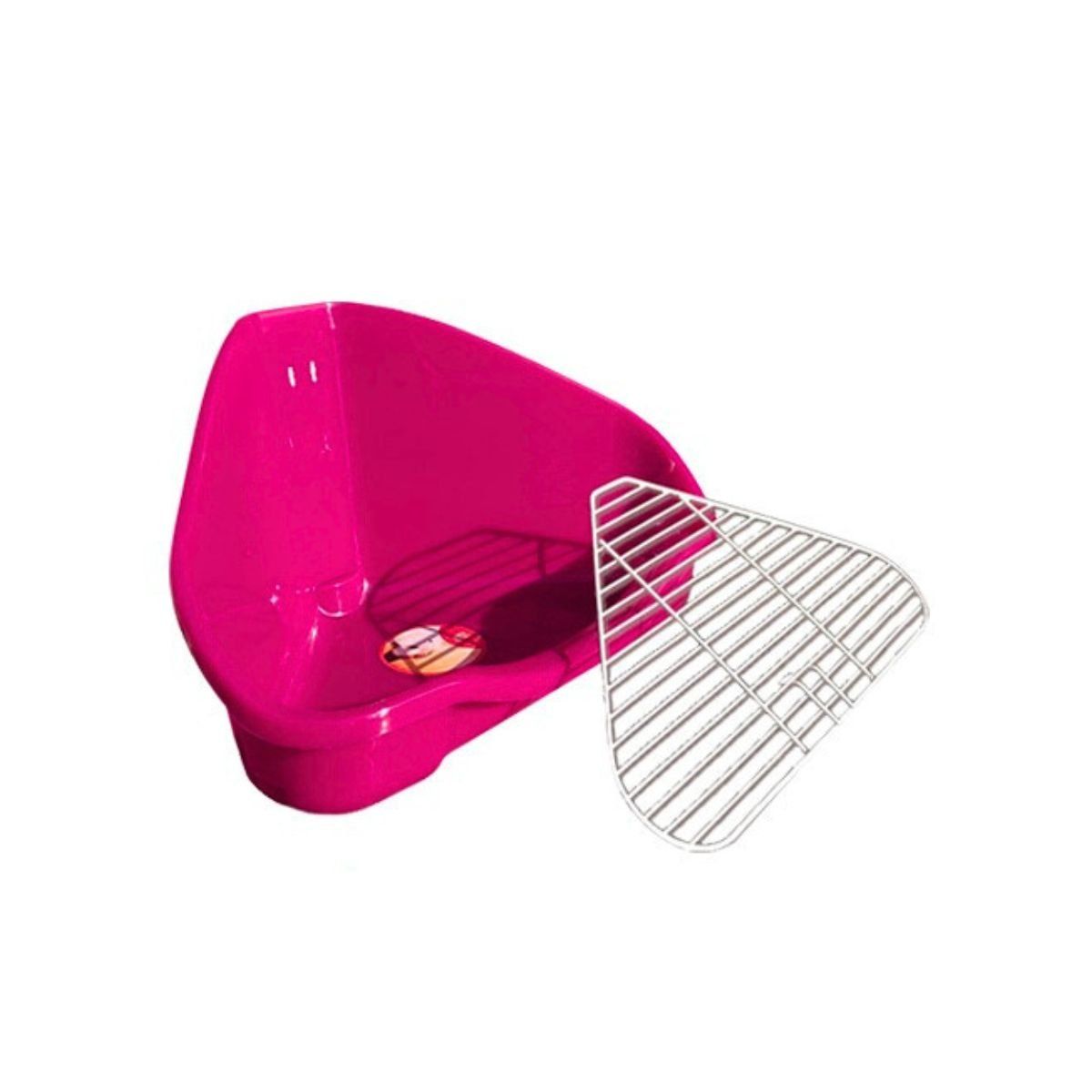 GENERICO - Letrina Baño Esquinero Roedores Grande Fucsia