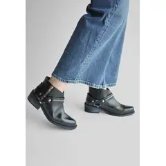 GIANI DAFIRENZE - Botin Mujer De Cuero Margot Negro C8