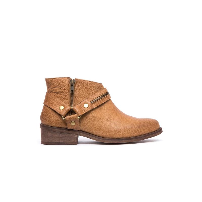 GIANI DAFIRENZE - Botin Mujer De Cuero Margot Camel C9