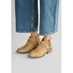 GIANI DAFIRENZE - Botin Mujer De Cuero Margot Camel C9