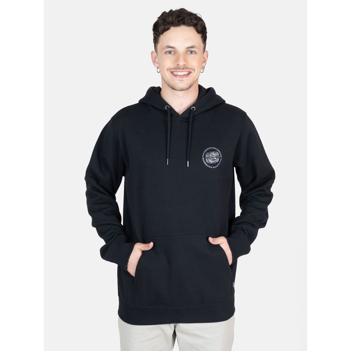 MAUI AND SONS - Poleron Canguro Mave Negro Hombre Maui And Sons