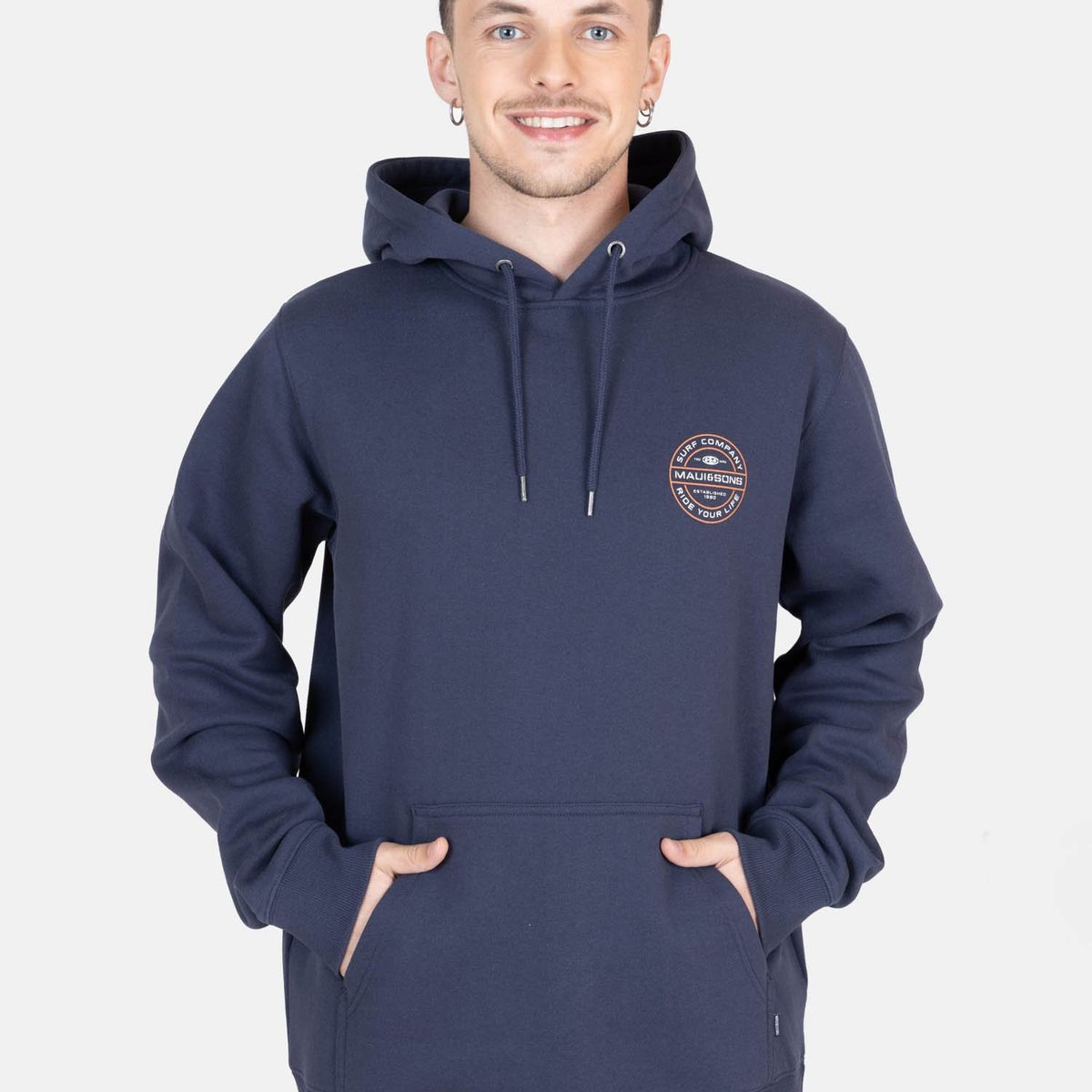 MAUI AND SONS - Poleron Canguro Flip Azul Hombre Maui And Sons - Azul