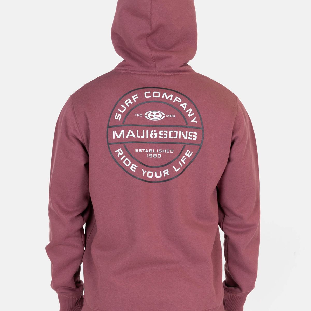 MAUI AND SONS - Poleron Canguro Flip Rojo Hombre Maui And Sons