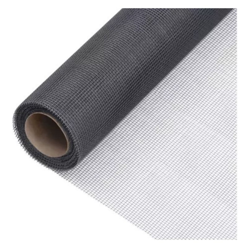 GENERICO - Malla mosquitera 1.20x4mt fibra de vidrio gris CERRAM