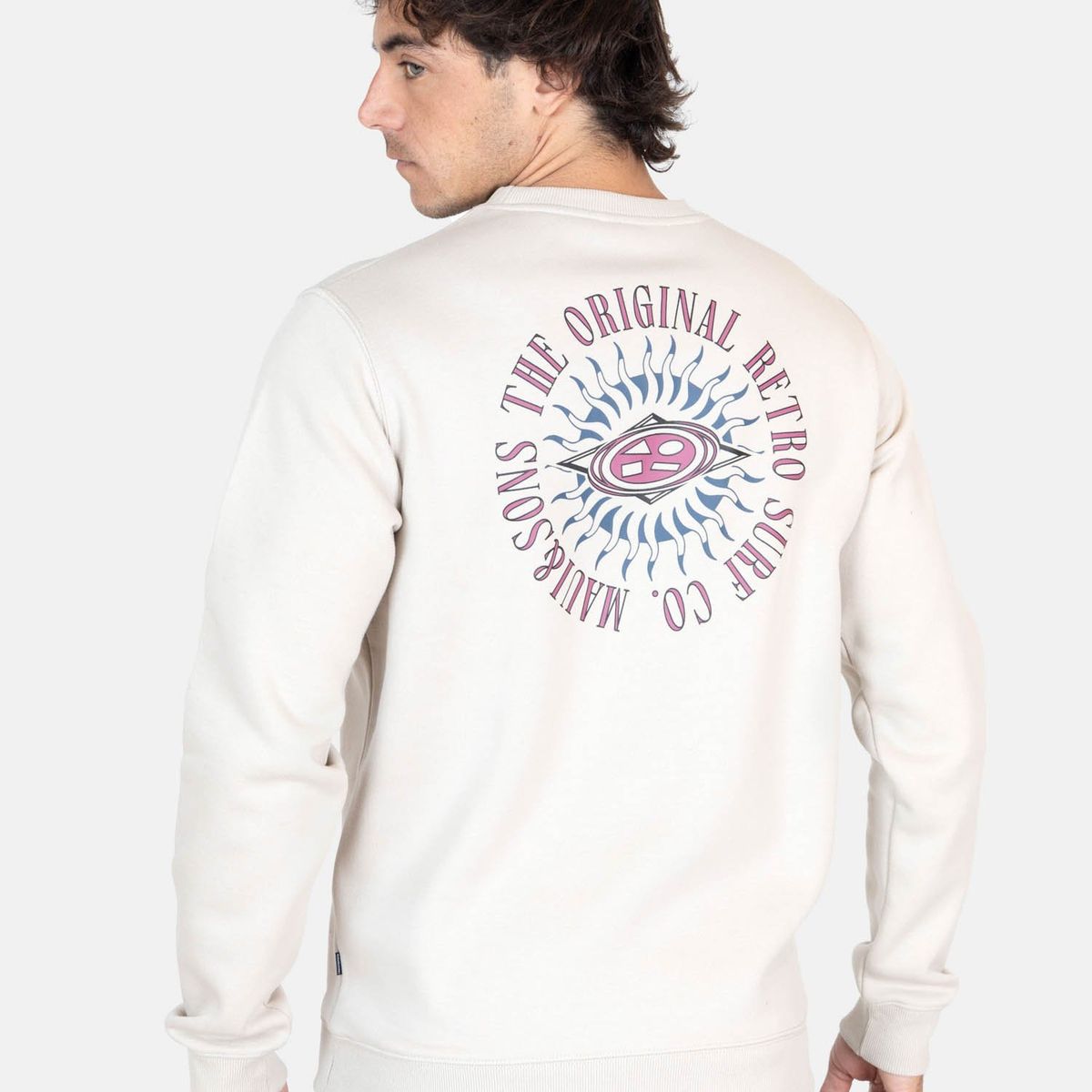 MAUI AND SONS - Poleron CR Flamingo Beige Hombre Maui And Sons - Beige
