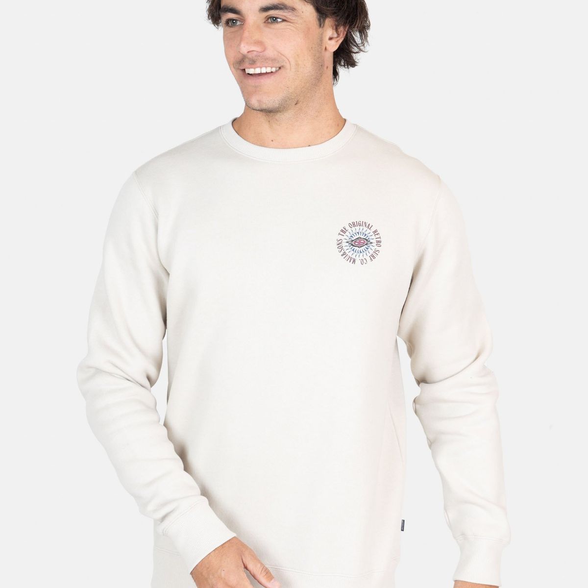 MAUI AND SONS - Poleron CR Grove Beige Hombre Maui And Sons