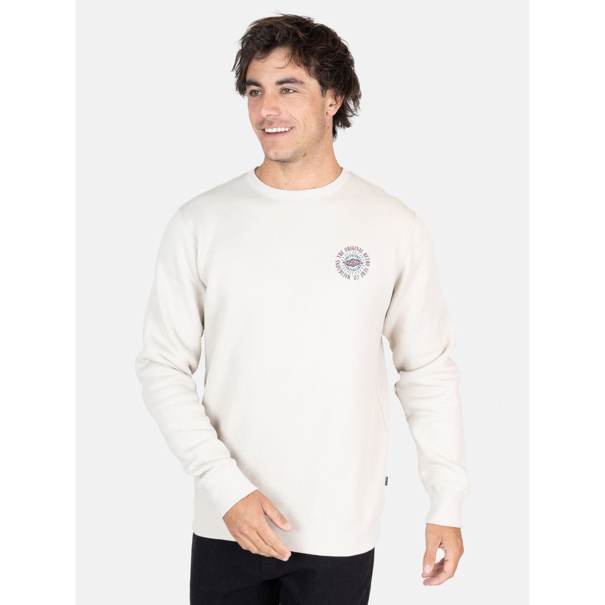 MAUI AND SONS - Poleron CR Grove Beige Hombre Maui And Sons