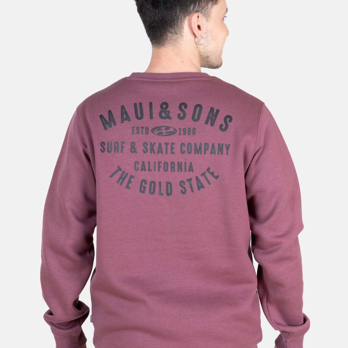 MAUI AND SONS - Poleron CR Hawaiian Rojo Hombre Maui And Sons - Rojo